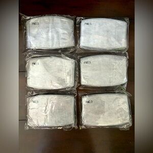 60 pc pm 2.5 activated carbon mask filters